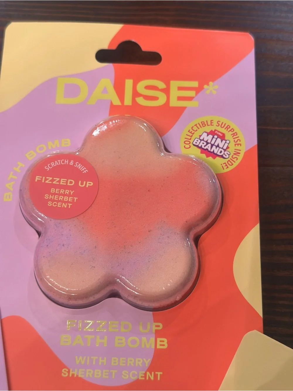 DAISE Pink Flower Kids Bath Bomb - Sparkling Fizz